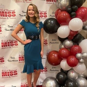 Betsy Johnson turquoise dress